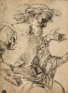 Der Prophet Ezechiel; Zeichnung von Raphael. Gallerie dell