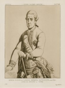 Baron Gideon von Laudon, österreichischer General, um 1790 von Raphael Jacquemin
