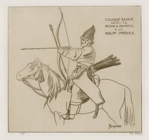 Baschkirischer Kosake, 1813-1814 von Raphael Jacquemin