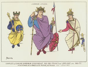 Karl der Kahle und Kaiser Lothar von Raphael Jacquemin