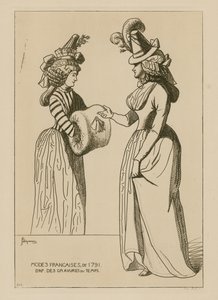 Französische Mode von 1791 von Raphael Jacquemin