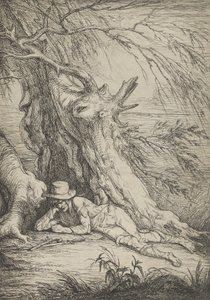 Bandit unter einem Baum, 1795-1801 von Raphael Lamar West