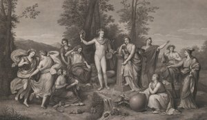 Apollo und die Musen auf dem Parnass, 1784 von Raphael Morghen