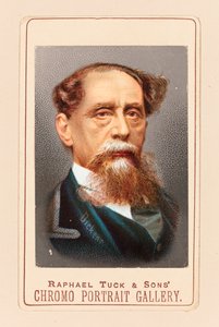 Druck von Charles Dickens nach einem Foto von Robert Hindry Mason