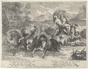 Raub der Proserpina von Raphaël Sadeler (II)