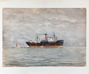 Fracht auf der Gironde-Mündung