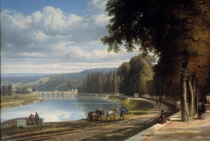 Spaziergang im Parc de Saint Cloud (Detail) von Raymond Esbrat