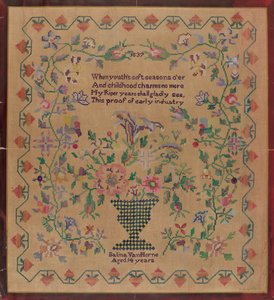 Stickmustertuch, 1935-1942 von Raymond Manupelli