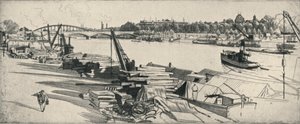 Der Hafen Henri IV, 1915 von Raymond Ray Jones