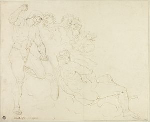 Skizzen von sechs klassischen Figuren von Raymond de Lafage