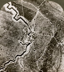 Luftaufnahme der deutschen Linien, Erster Weltkrieg, 1914-1918