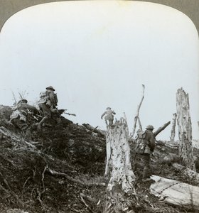 Angriff im Trones-Wald, Somme, Frankreich, Erster Weltkrieg, 1916