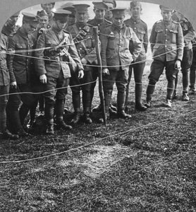 Eindruck eines Körpers im Boden, Billericay, Essex, Erster Weltkrieg, 1916