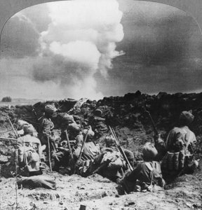 Indische Bomber halten einen wichtigen Graben bei Neuve Chapelle, Frankreich, Erster Weltkrieg, ca. 1914-1918
