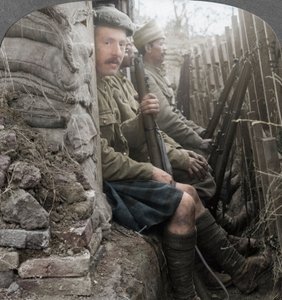 Indische Soldaten in den Schützengräben, Erster Weltkrieg