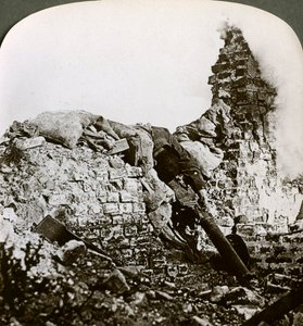 Zerstörte deutsche Maschinengewehrstellung, Monchy, Schlacht von Arras, Erster Weltkrieg, 1917-1918 von Realistic Travels Publishers