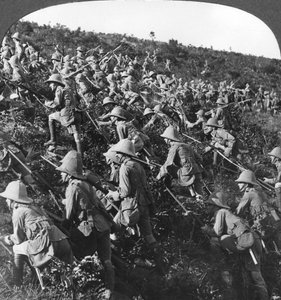 Sie drängen vorwärts, der wahre Bulldoggen-Ansturm unserer Truppen in Gallipoli, Türkei, Erster Weltkrieg, 1915