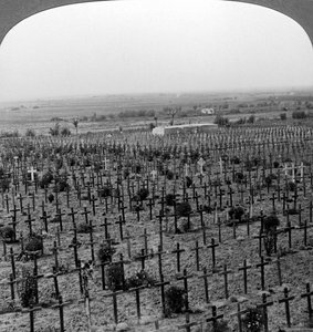 Tyne Cot Friedhof, Passchendaele Ridge, Belgien, Erster Weltkrieg, ca. 1918-1919 von Realistic Travels Publishers