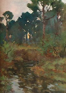 Dekorative Landschaftsstudie, ca. 1903, 1903-1904 von Reginald Jones