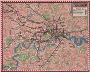 U-Bahn-Karte von London von Reginald Percy Gossop