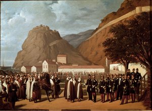 Eroberung Algeriens: die Unterwerfung von Abd el Kader an den Herzog von Aumale und die französische Armee von Regis Augustin