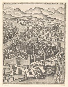Ansicht von Florenz (rechter Teil) von Reichsdruckerei