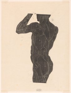 Anatomische Studie der Rücken- und Gesäßmuskeln eines Mannes im Silhouette