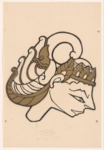 Kopf einer Wayang-Puppe