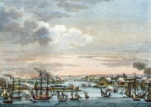 Die französische Flotte in Malta