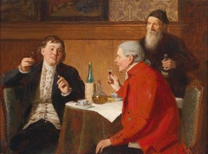 Ein guter Tropfen, Signaturreste rechts oben Zimmermann von Reinhard Sebastian Zimmermann