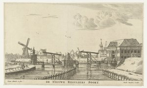 Ansicht des Dritten Regulierspoort in Amsterdam