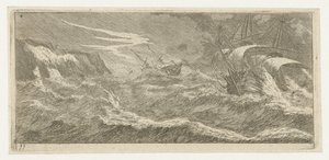 Segelschiffe in einem Seesturm