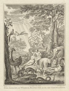 Adam und Eva im Paradies von Reinier Vinkeles (I)