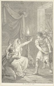 Caracalla ermordet seinen Bruder Geta im Schlafzimmer ihrer Mutter von Reinier Vinkeles (I)