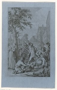 Misshandlung der Leiche des Predigers P. van den Bosch in Zoetermeer, 1787 von Reinier Vinkeles (I)