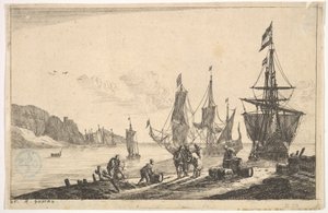 Bucht mit Segelschiffen