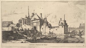 Das Eingangstor von St. Bernhard in Paris, 17. Jahrhundert von Reinier Zeeman