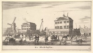 Winterszene am Blockhaus in Amsterdam, 17. Jahrhundert von Reinier Zeeman