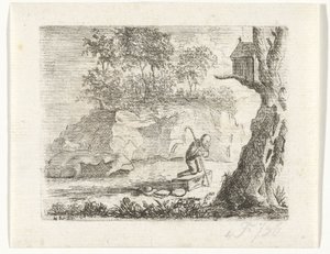 Betender Pilger von Reinierus Albertus Ludovicus baron van Isendoorn à Blois