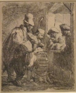 Die umherziehenden Musiker von Rembrandt