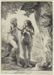 Adam und Eva von Rembrandt van Rijn