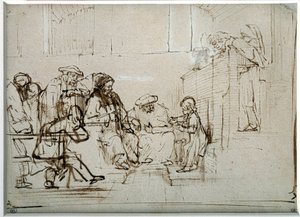 Jesuskind mit Ärzten von Rembrandt van Rijn
