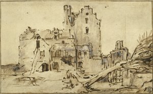 Schloss Kostverloren im Verfall, 1652-57 von Rembrandt van Rijn