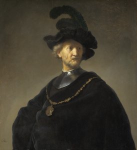 Alter Mann mit einer Goldkette