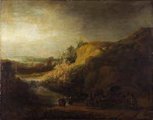 Landschaft mit der Taufe eines Eunuchen