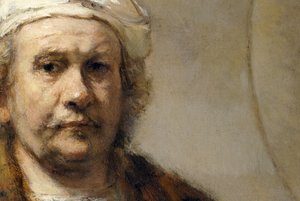 Rembrandt - Selbstporträt (Detail)