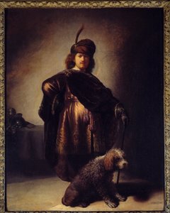 Selbstporträt im orientalischen Kostüm von Rembrandt van Rijn