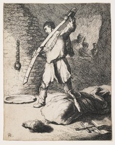 Die Enthauptung von Johannes dem Täufer von Rembrandt Harmensz. van Rijn