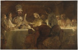 Die Verschwörung der Bataver unter Claudius Civilis, ca. 1666 von Rembrandt van Rijn