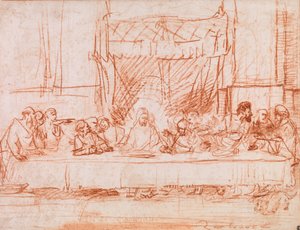 Das letzte Abendmahl, nach Leonardo da Vinci von Rembrandt van Rijn